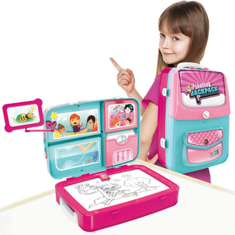 Навчальний набір для малювання у валізці 3в1